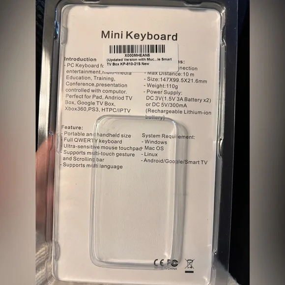 IPazzPort Mini Keyboard. Basically Used, in Box (Was Grandparents) - Picture 2 of 2